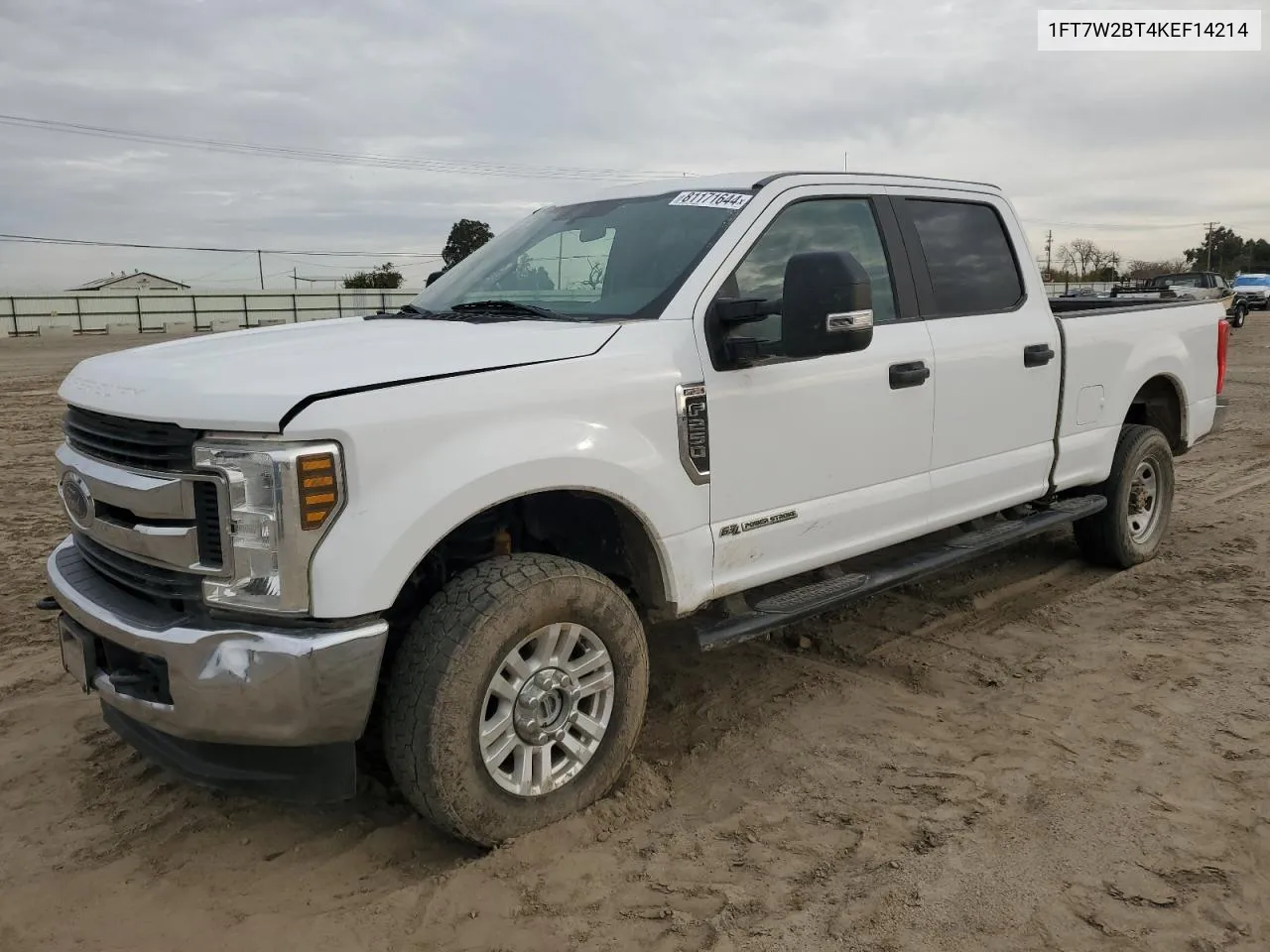 2019 Ford F250 Super Duty VIN: 1FT7W2BT4KEF14214 Lot: 81171644