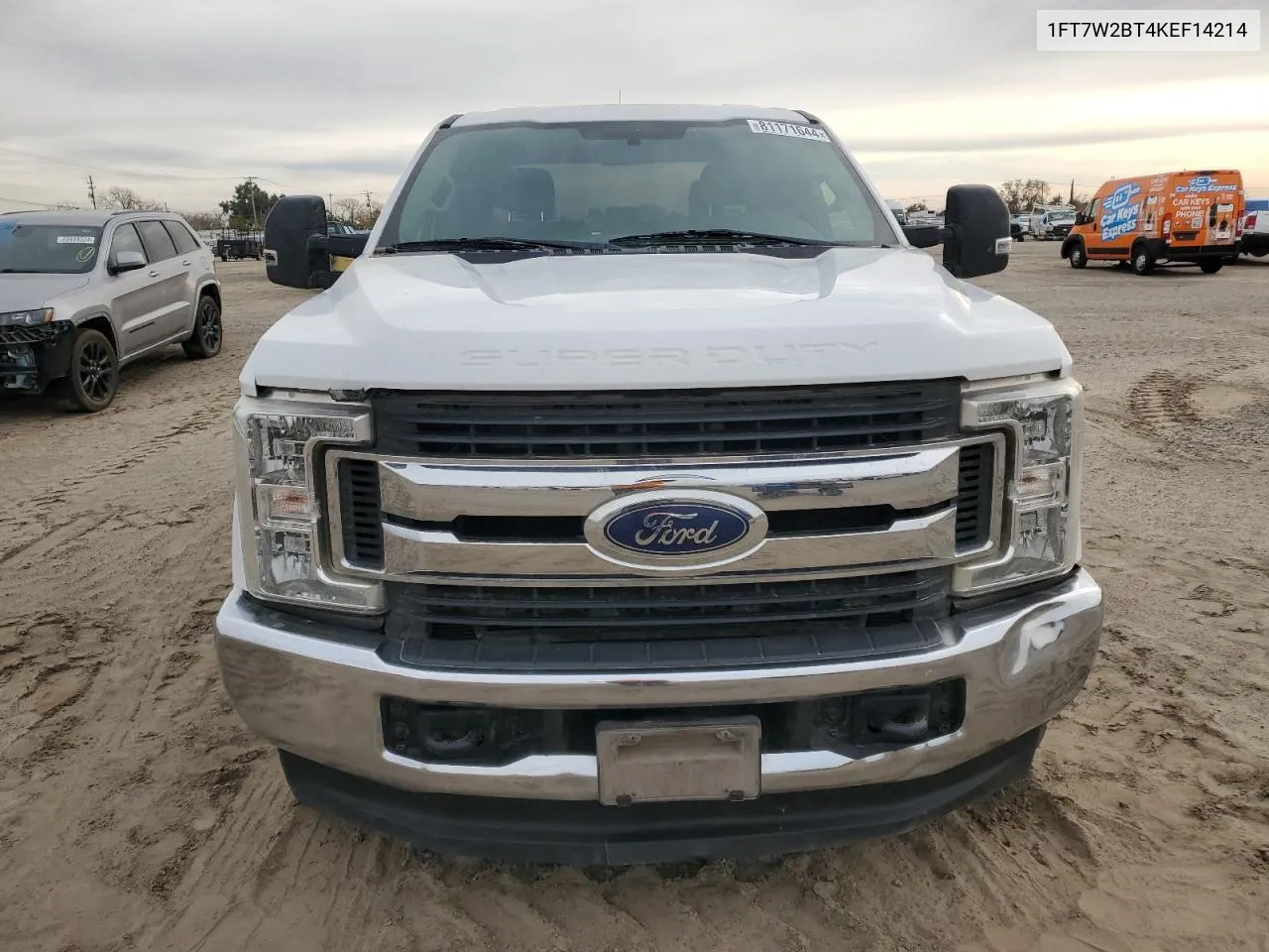 2019 Ford F250 Super Duty VIN: 1FT7W2BT4KEF14214 Lot: 81171644