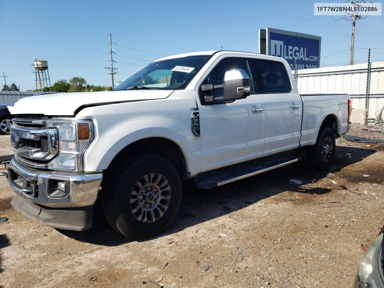 2020 Ford F250 Super Duty VIN: 1FT7W2BN4LEE02886 Lot: 60288484