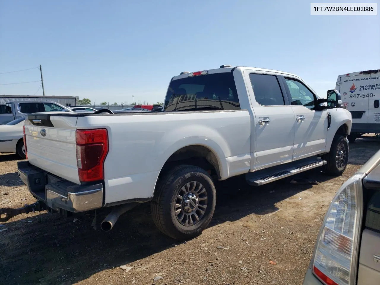 2020 Ford F250 Super Duty VIN: 1FT7W2BN4LEE02886 Lot: 60288484