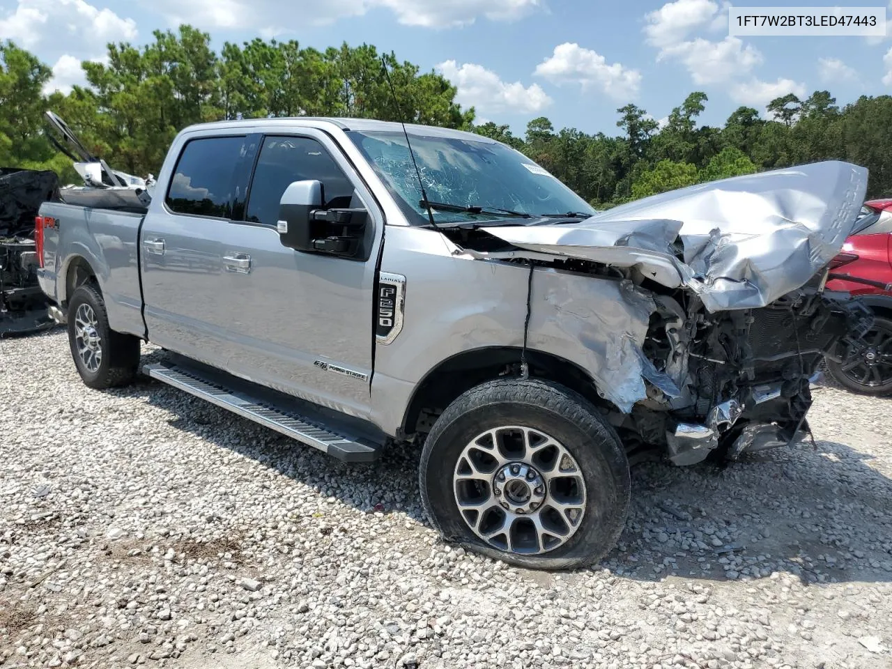 2020 Ford F250 Super Duty VIN: 1FT7W2BT3LED47443 Lot: 66550694