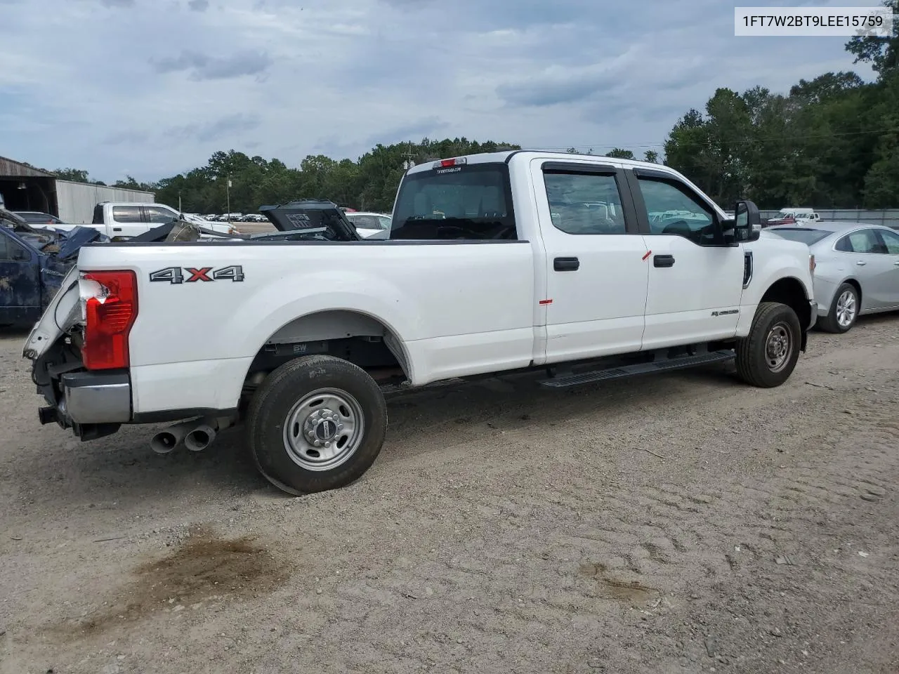 2020 Ford F250 Super Duty VIN: 1FT7W2BT9LEE15759 Lot: 67833994