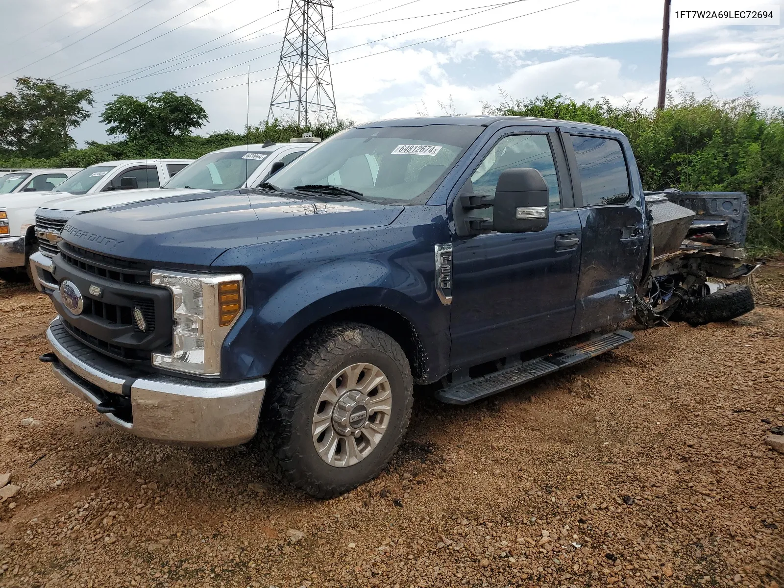 2020 Ford F250 Super Duty VIN: 1FT7W2A69LEC72694 Lot: 67914124