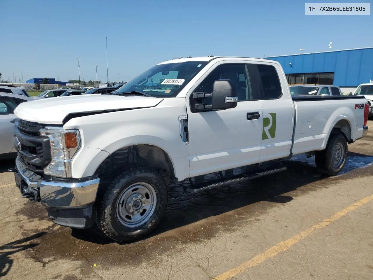 2020 Ford F250 Super Duty VIN: 1FT7X2B65LEE31805 Lot: 69839354