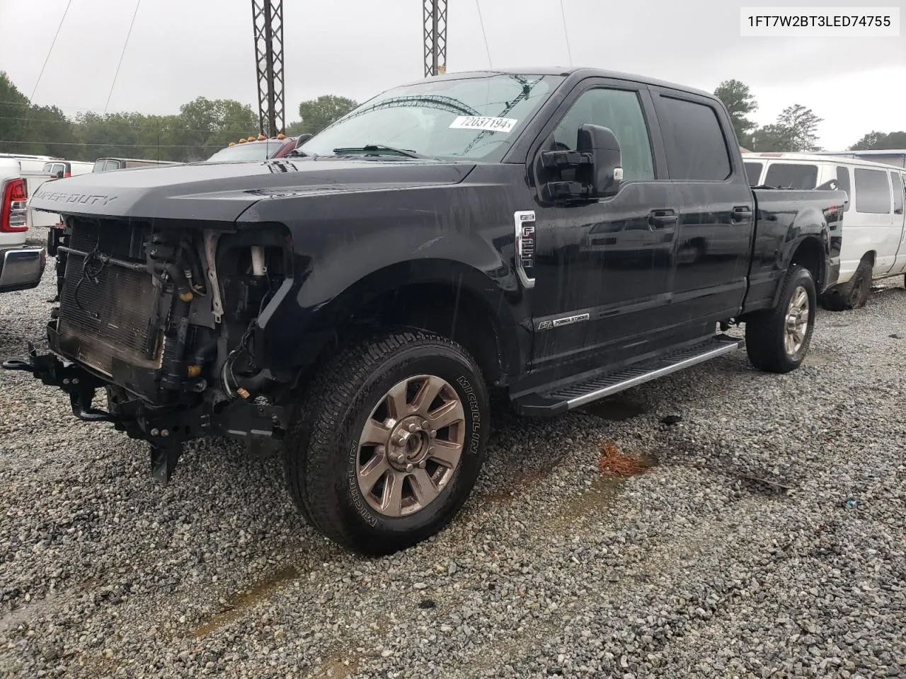 2020 Ford F250 Super Duty VIN: 1FT7W2BT3LED74755 Lot: 72037194