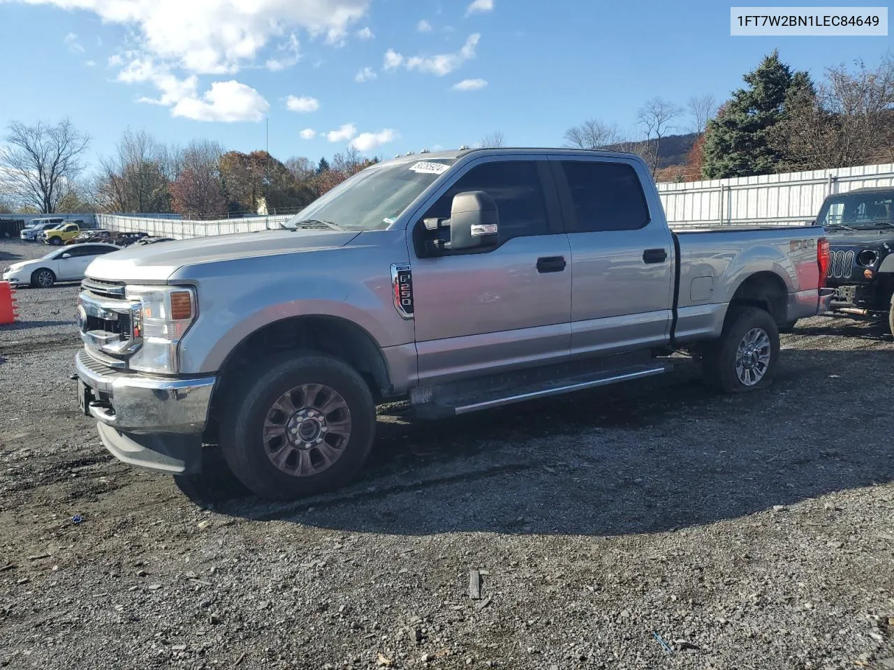 2020 Ford F250 Super Duty VIN: 1FT7W2BN1LEC84649 Lot: 80285924