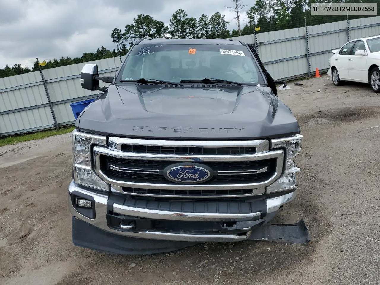 2021 Ford F250 Super Duty VIN: 1FT7W2BT2MED02558 Lot: 60471494