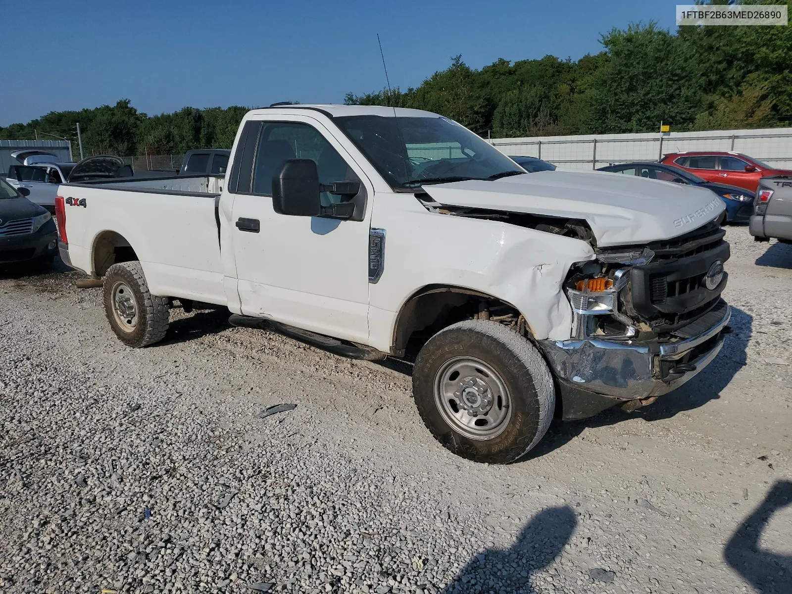 2021 Ford F250 Super Duty VIN: 1FTBF2B63MED26890 Lot: 66031784