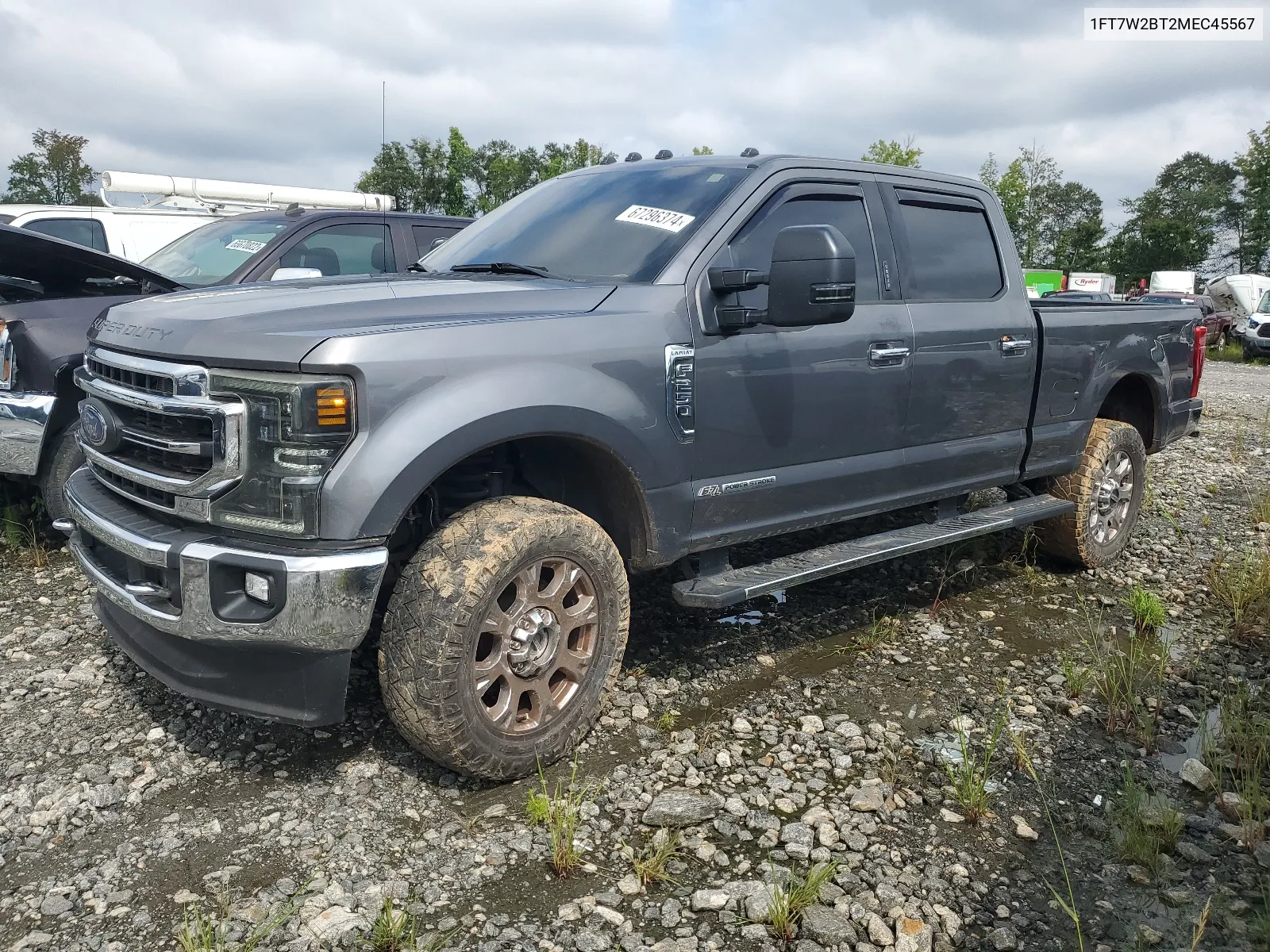 2021 Ford F250 Super Duty VIN: 1FT7W2BT2MEC45567 Lot: 67296374