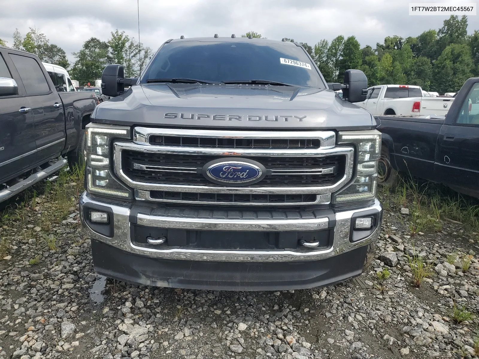 2021 Ford F250 Super Duty VIN: 1FT7W2BT2MEC45567 Lot: 67296374