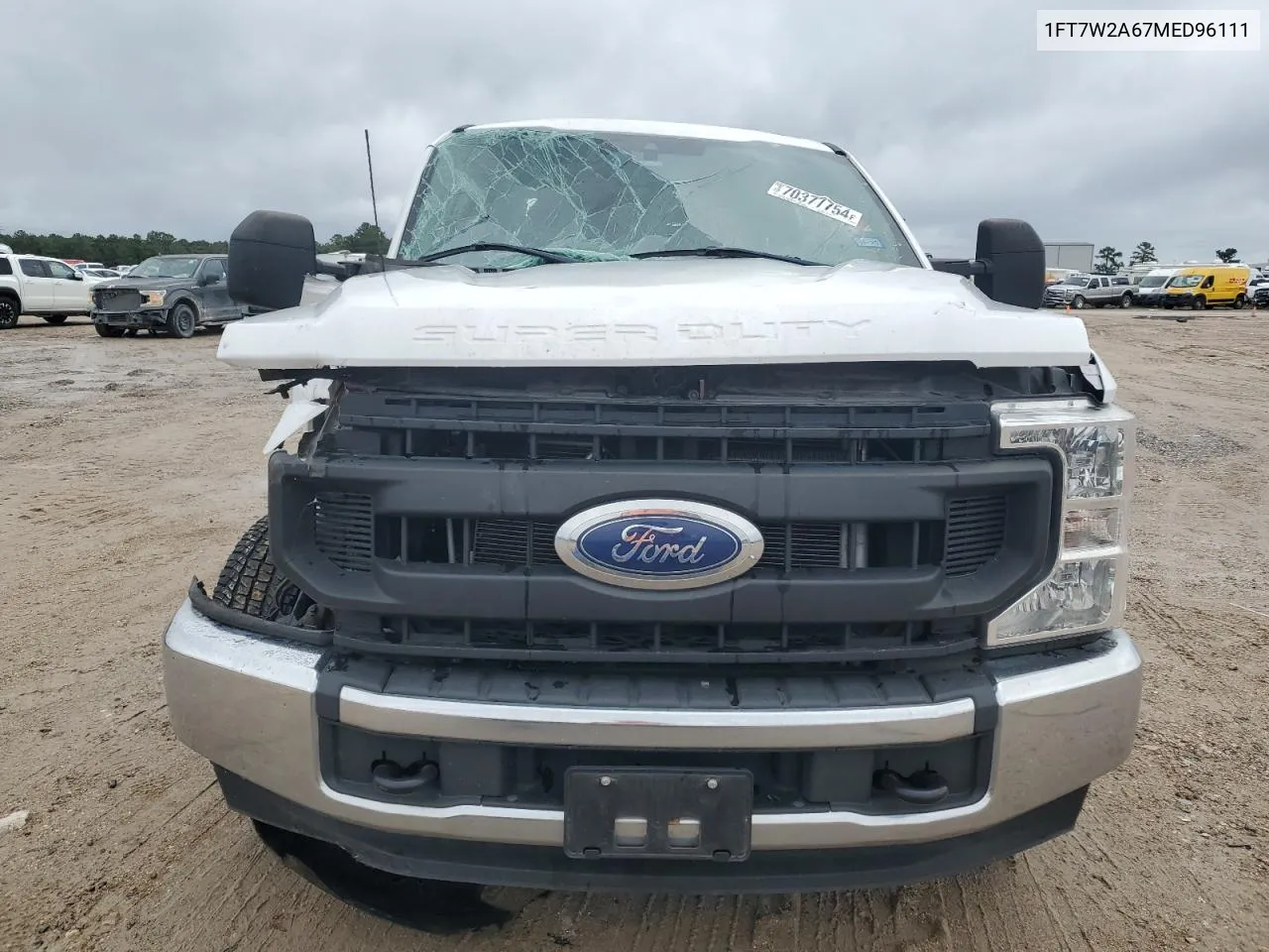 2021 Ford F250 Super Duty VIN: 1FT7W2A67MED96111 Lot: 70377754