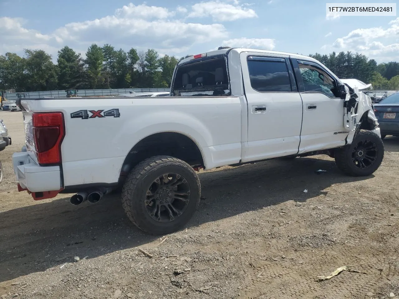 2021 Ford F250 Super Duty VIN: 1FT7W2BT6MED42481 Lot: 71094984