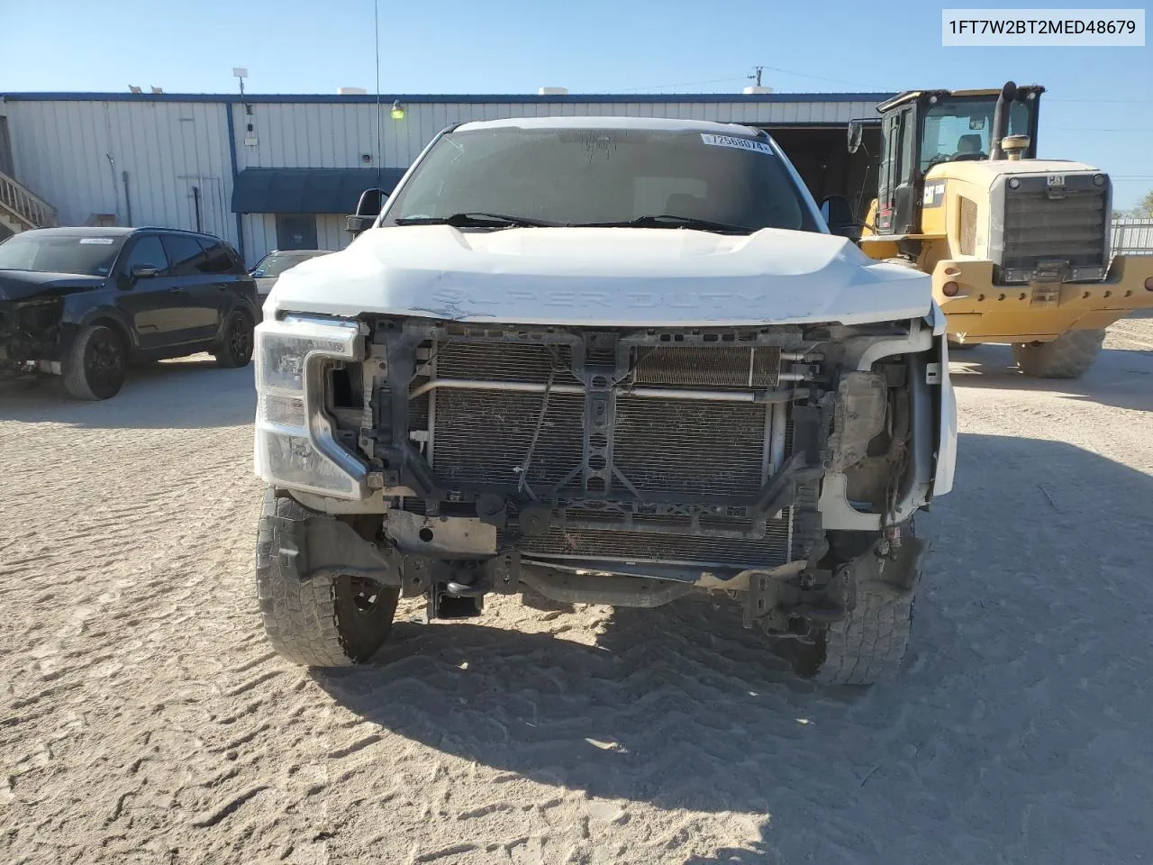 2021 Ford F250 Super Duty VIN: 1FT7W2BT2MED48679 Lot: 72568074