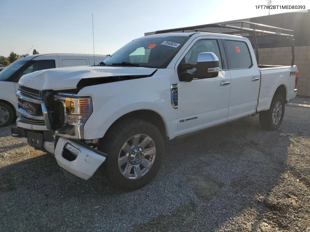 2021 Ford F250 Super Duty VIN: 1FT7W2BT1MED80393 Lot: 72646624