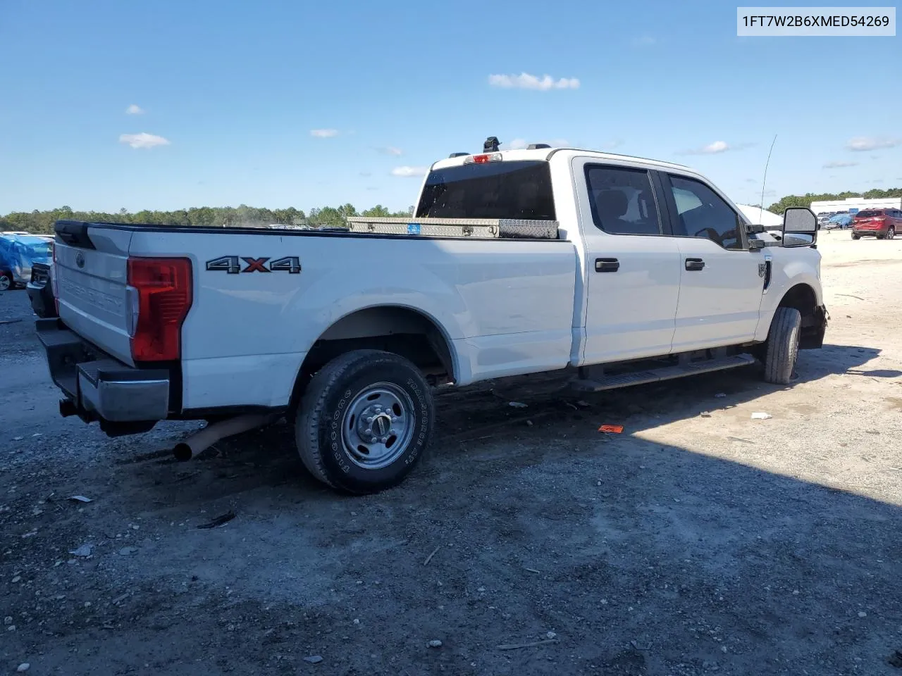 2021 Ford F250 Super Duty VIN: 1FT7W2B6XMED54269 Lot: 81032174