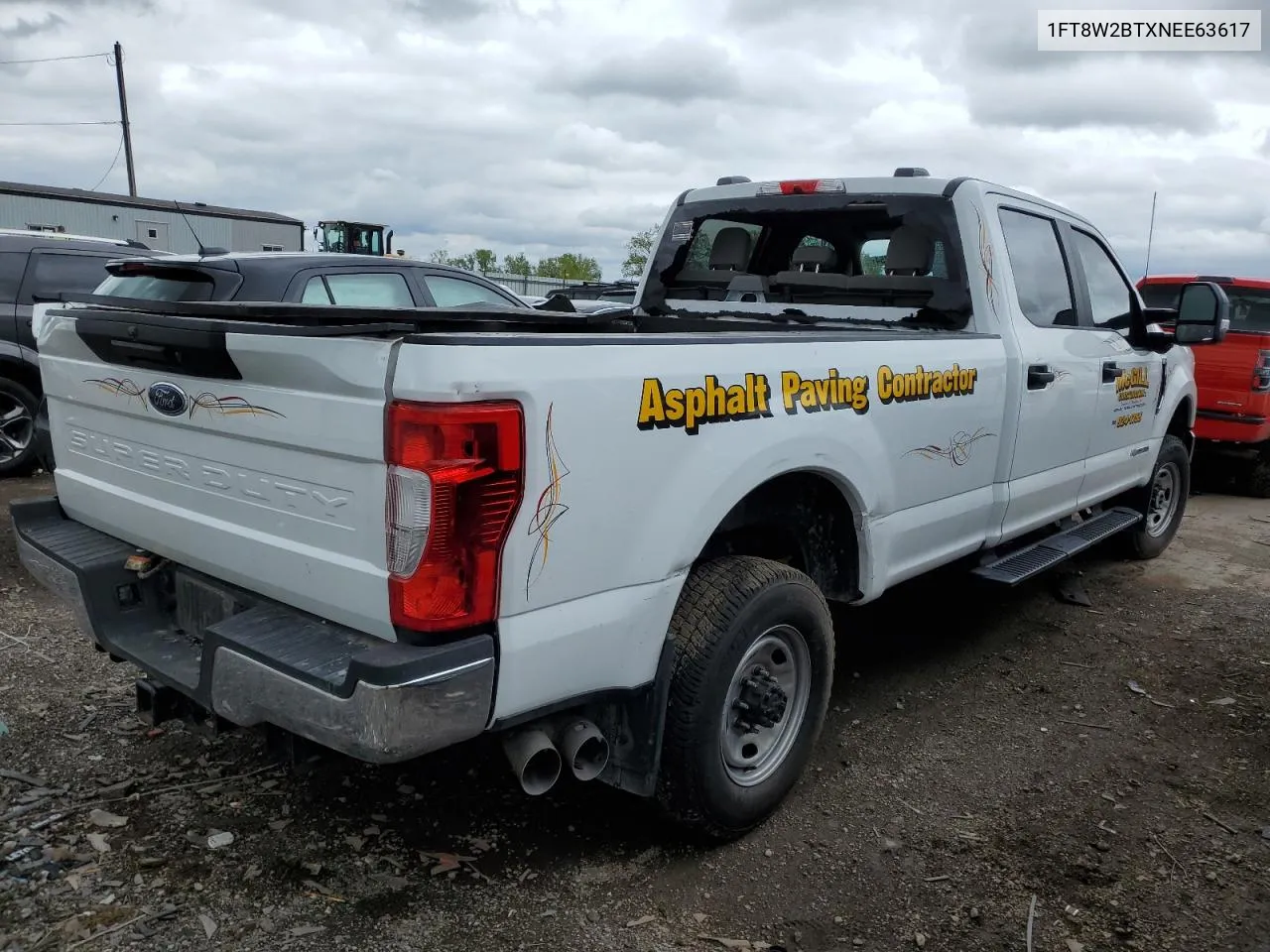 2022 Ford F250 Super Duty VIN: 1FT8W2BTXNEE63617 Lot: 52524354