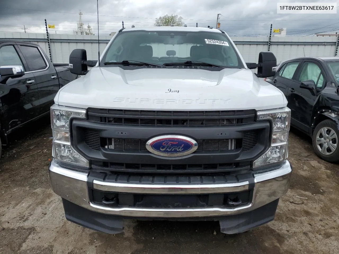 2022 Ford F250 Super Duty VIN: 1FT8W2BTXNEE63617 Lot: 52524354