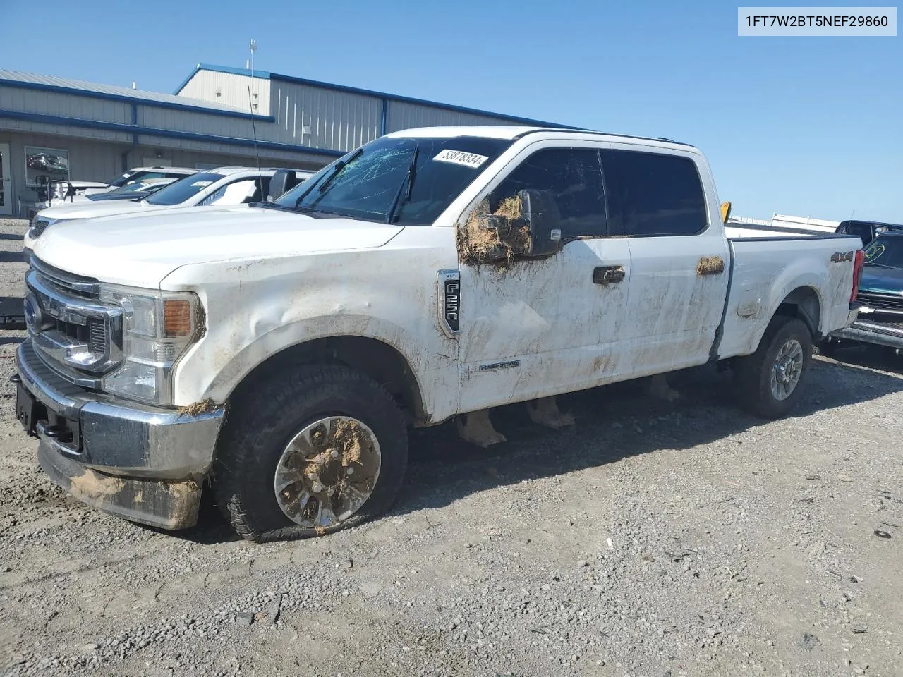 2022 Ford F250 Super Duty VIN: 1FT7W2BT5NEF29860 Lot: 53878334