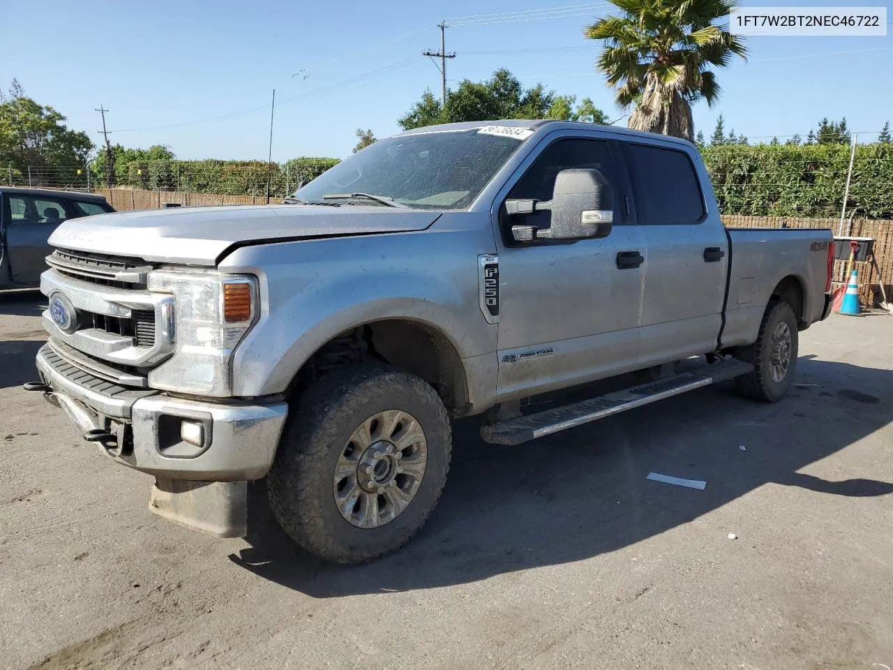 2022 Ford F250 Super Duty VIN: 1FT7W2BT2NEC46722 Lot: 56126634