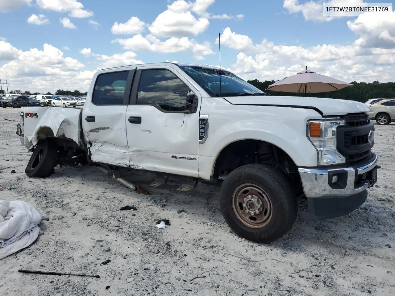 2022 Ford F250 Super Duty VIN: 1FT7W2BT0NEE31769 Lot: 67638374