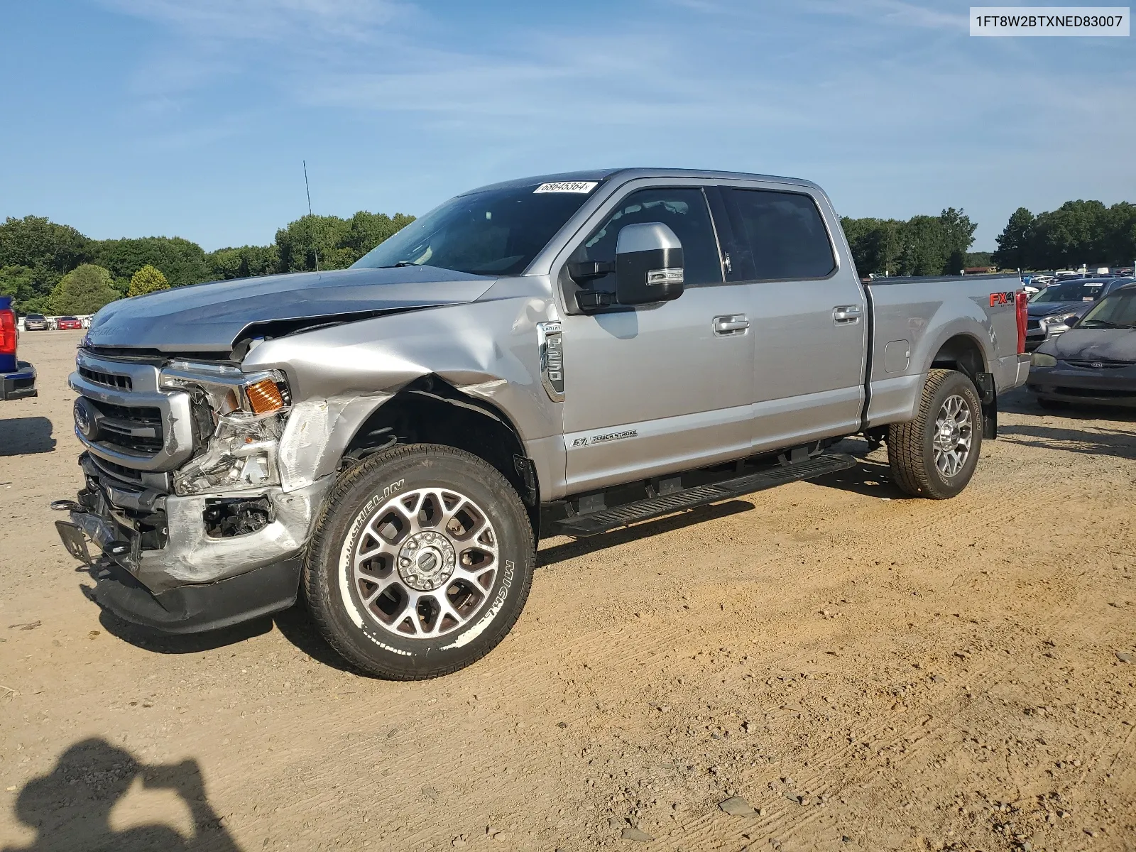 2022 Ford F250 Super Duty VIN: 1FT8W2BTXNED83007 Lot: 68645364