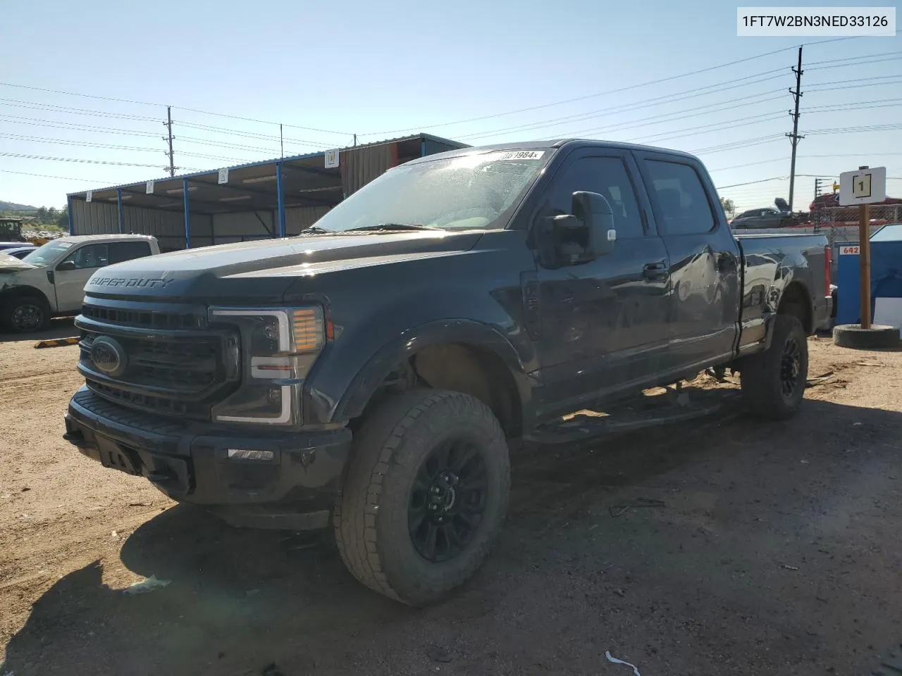 2022 Ford F250 Super Duty VIN: 1FT7W2BN3NED33126 Lot: 70869984