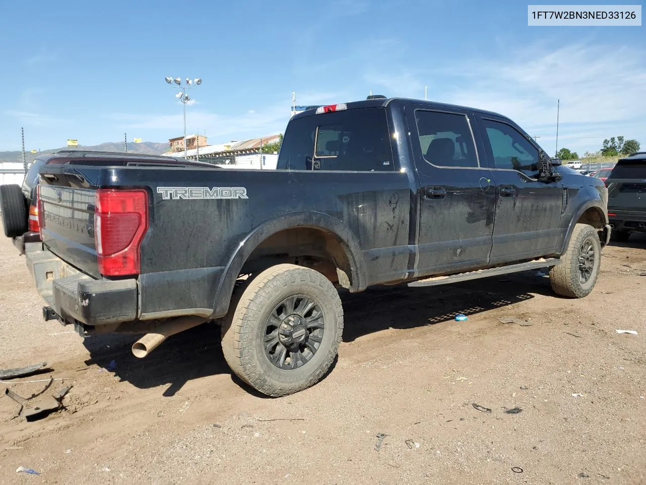 2022 Ford F250 Super Duty VIN: 1FT7W2BN3NED33126 Lot: 70869984