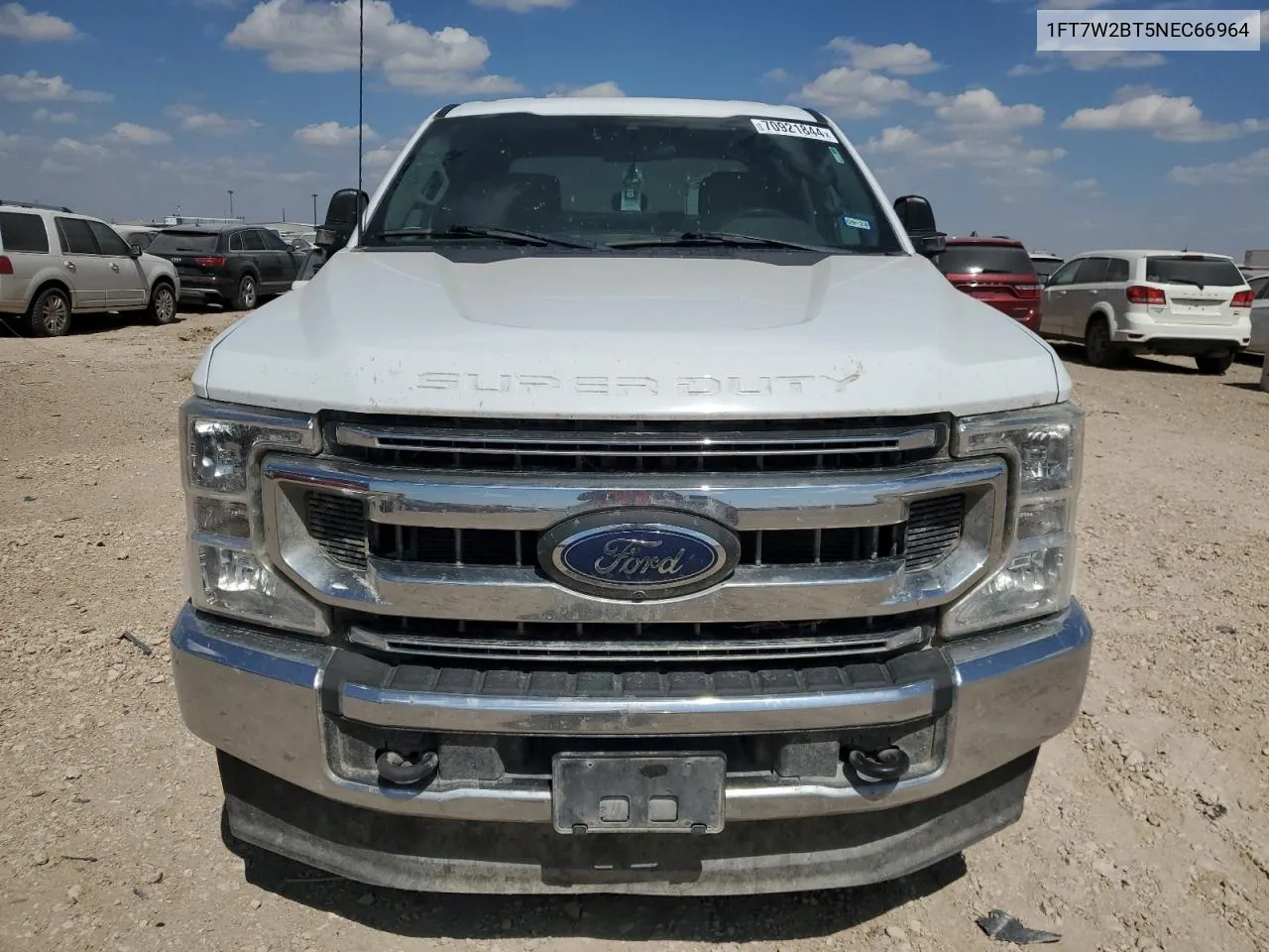 2022 Ford F250 Super Duty VIN: 1FT7W2BT5NEC66964 Lot: 70921844