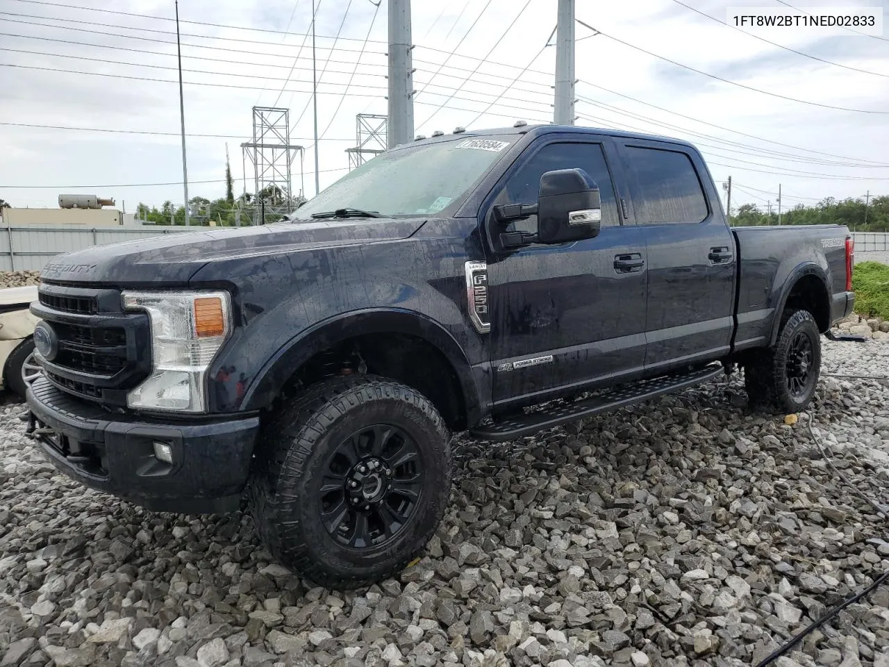 2022 Ford F250 Super Duty VIN: 1FT8W2BT1NED02833 Lot: 71620584