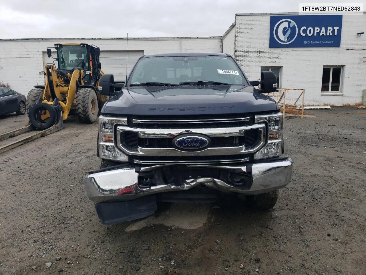 2022 Ford F250 Super Duty VIN: 1FT8W2BT7NED62843 Lot: 71958774