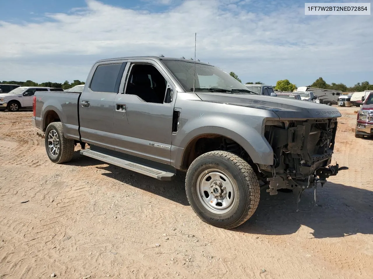 2022 Ford F250 Super Duty VIN: 1FT7W2BT2NED72854 Lot: 72051504