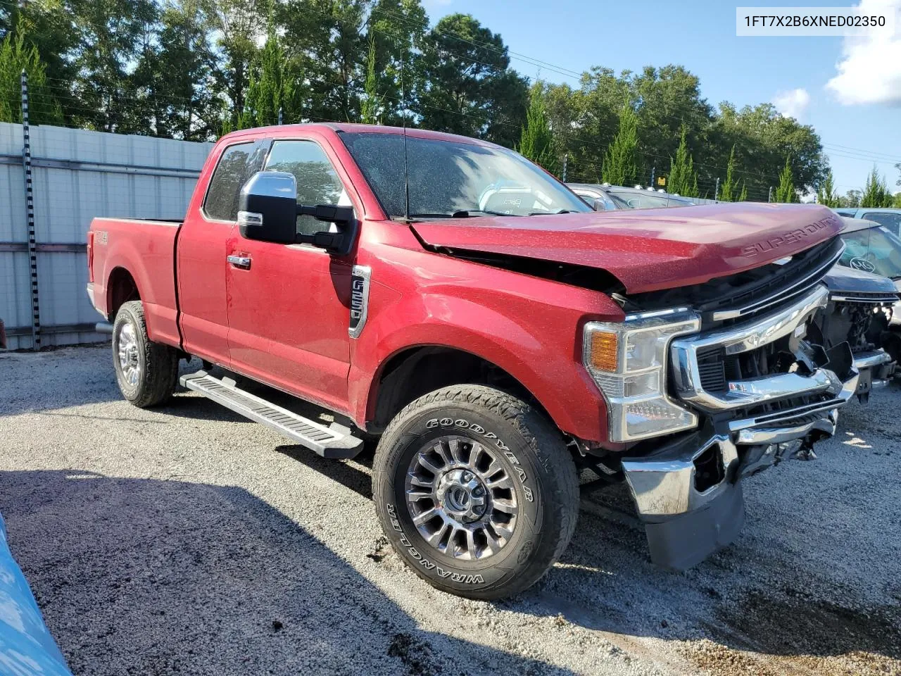 2022 Ford F250 Super Duty VIN: 1FT7X2B6XNED02350 Lot: 72183234