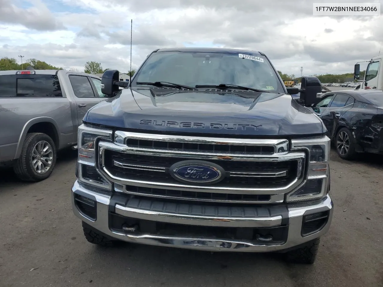 2022 Ford F250 Super Duty VIN: 1FT7W2BN1NEE34066 Lot: 73729644