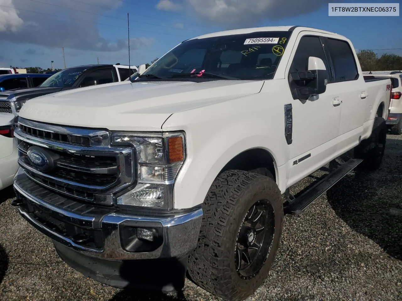 2022 Ford F250 Super Duty VIN: 1FT8W2BTXNEC06375 Lot: 75095594