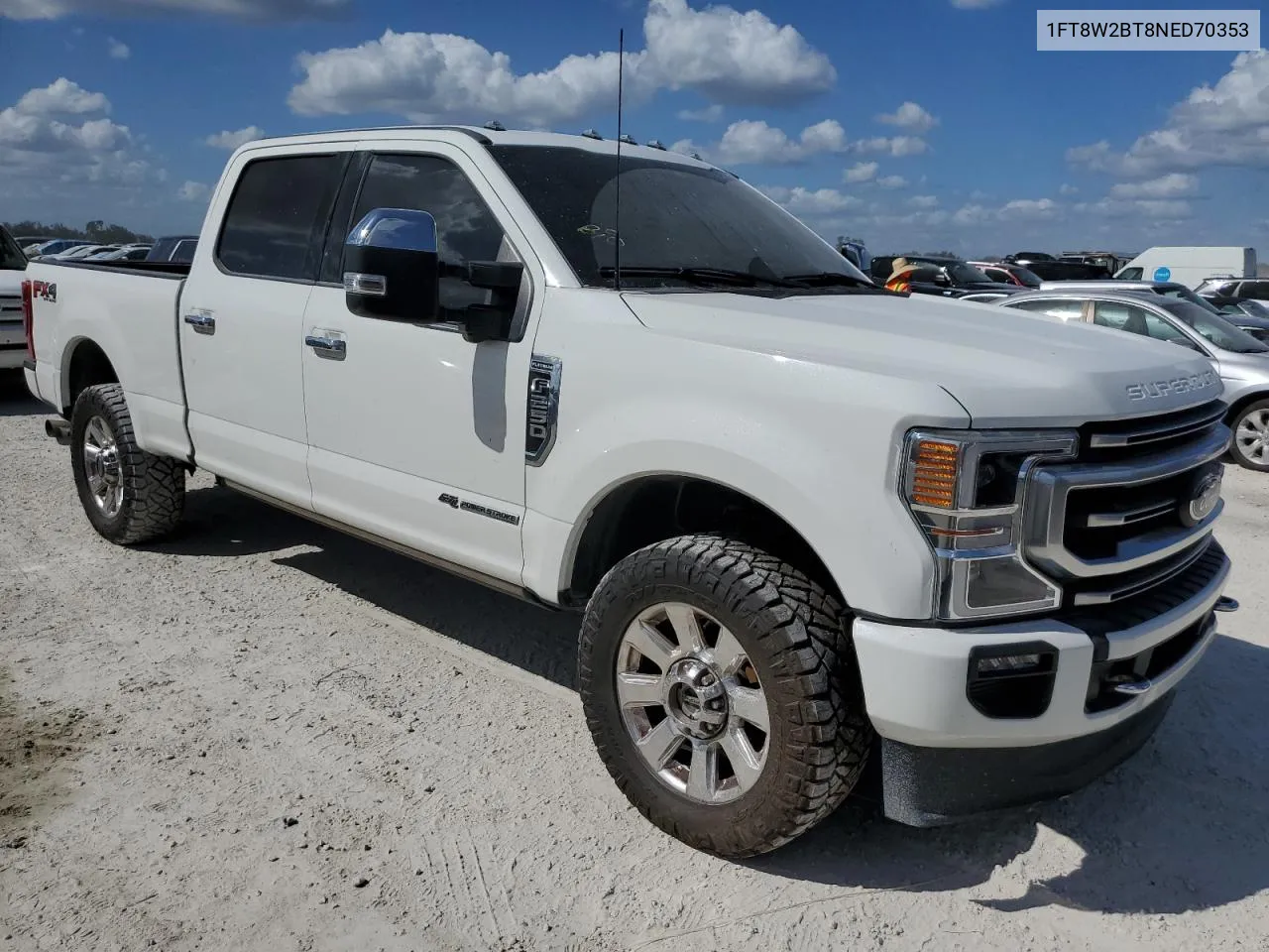 2022 Ford F250 Super Duty VIN: 1FT8W2BT8NED70353 Lot: 75193984