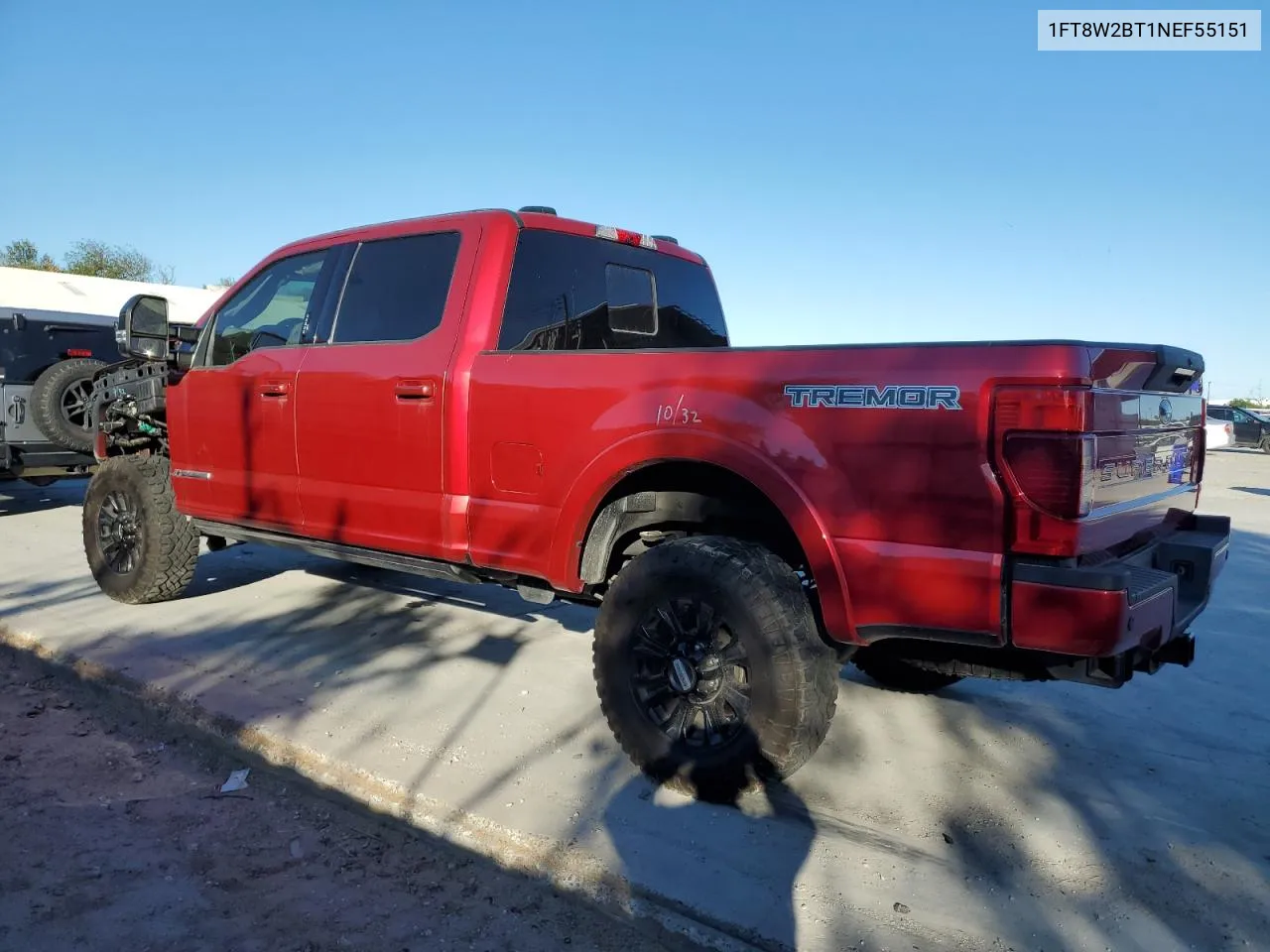 2022 Ford F250 Super Duty VIN: 1FT8W2BT1NEF55151 Lot: 76496674