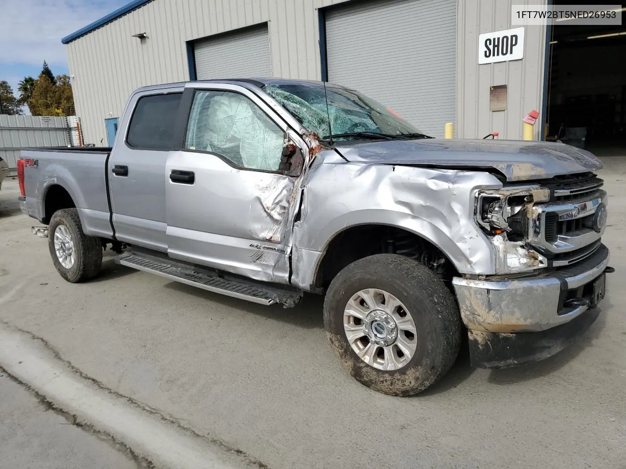 2022 Ford F250 Super Duty VIN: 1FT7W2BT5NED26953 Lot: 77612554