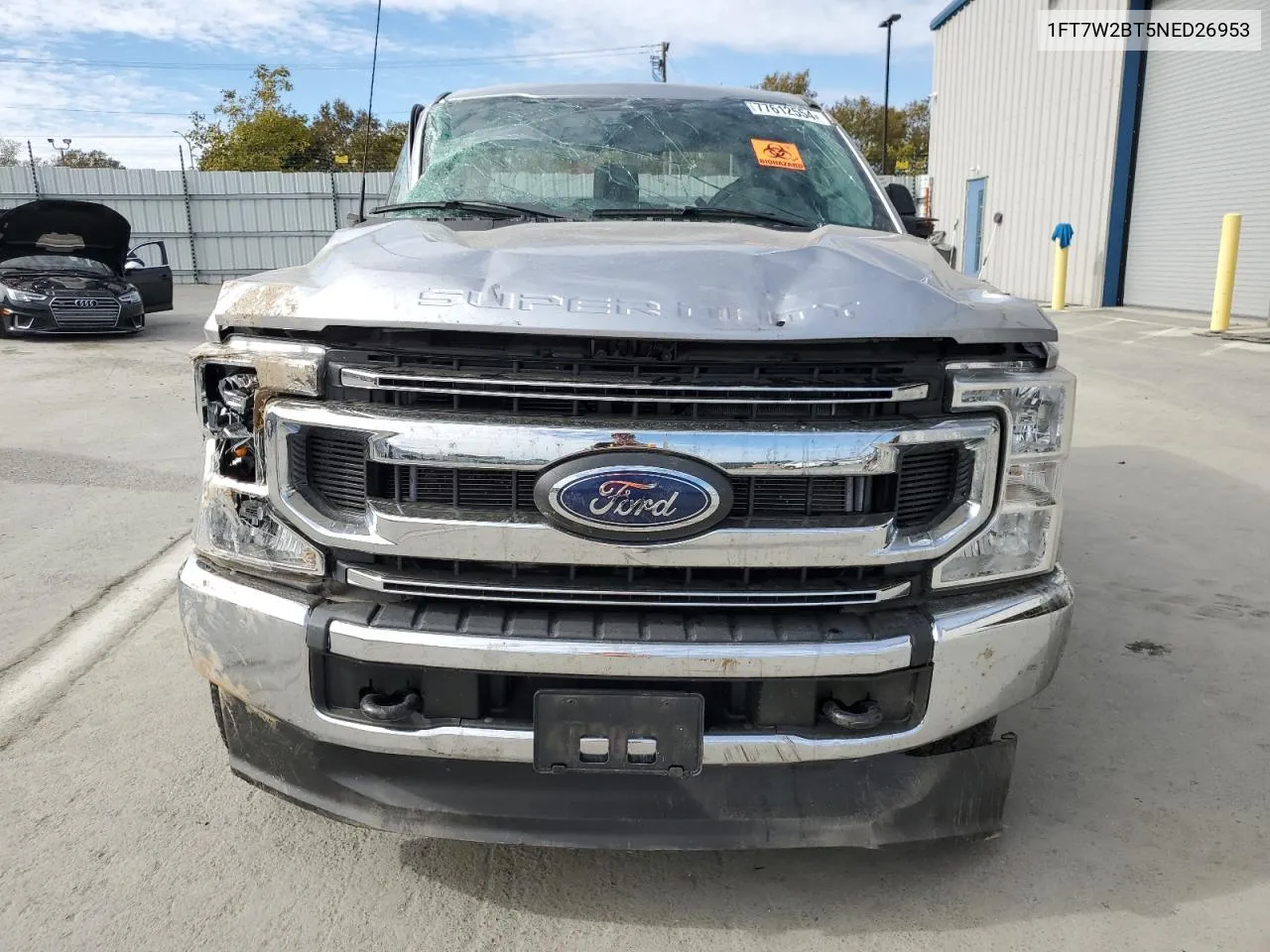 2022 Ford F250 Super Duty VIN: 1FT7W2BT5NED26953 Lot: 77612554