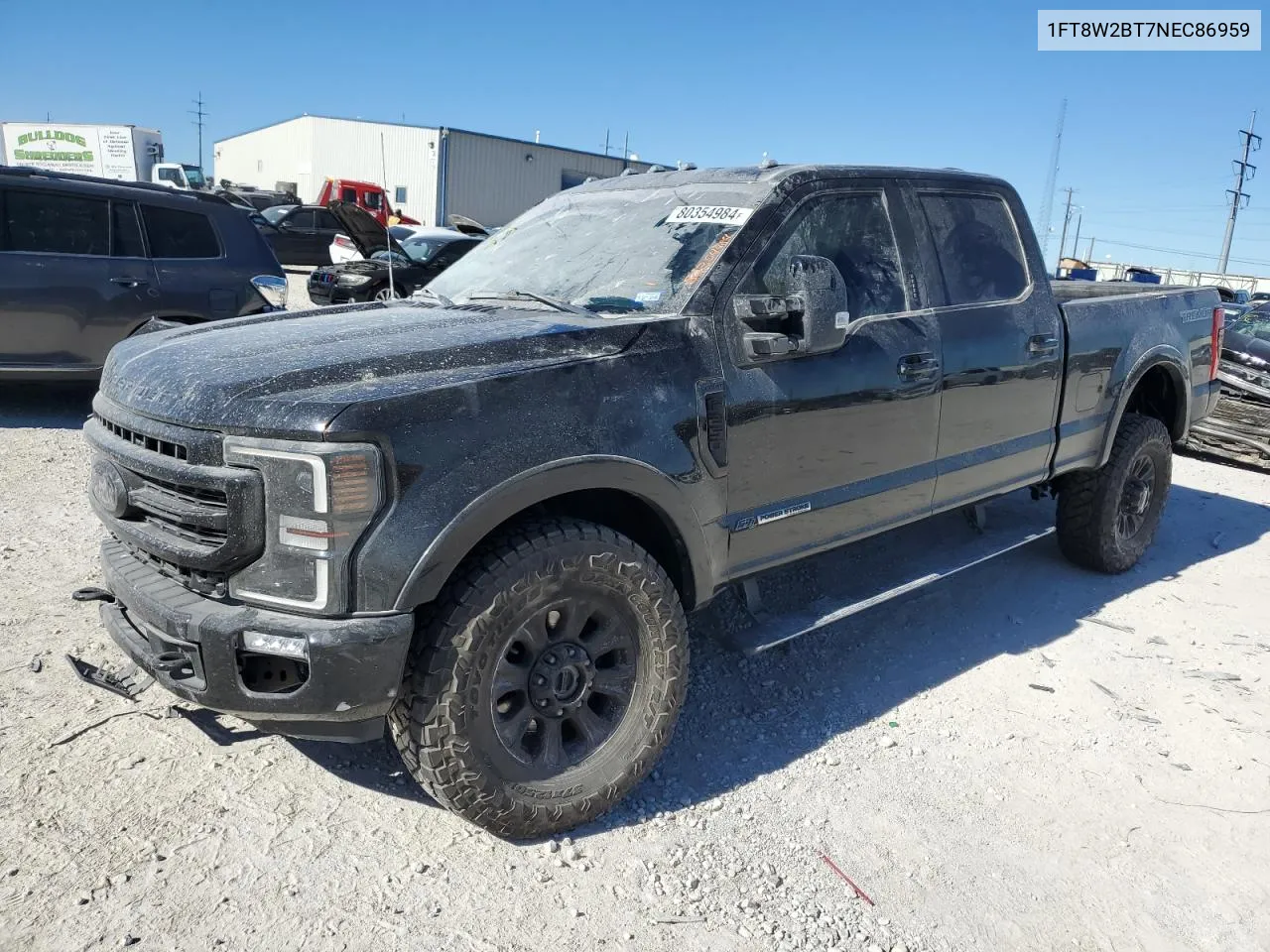 2022 Ford F250 Super Duty VIN: 1FT8W2BT7NEC86959 Lot: 80354984