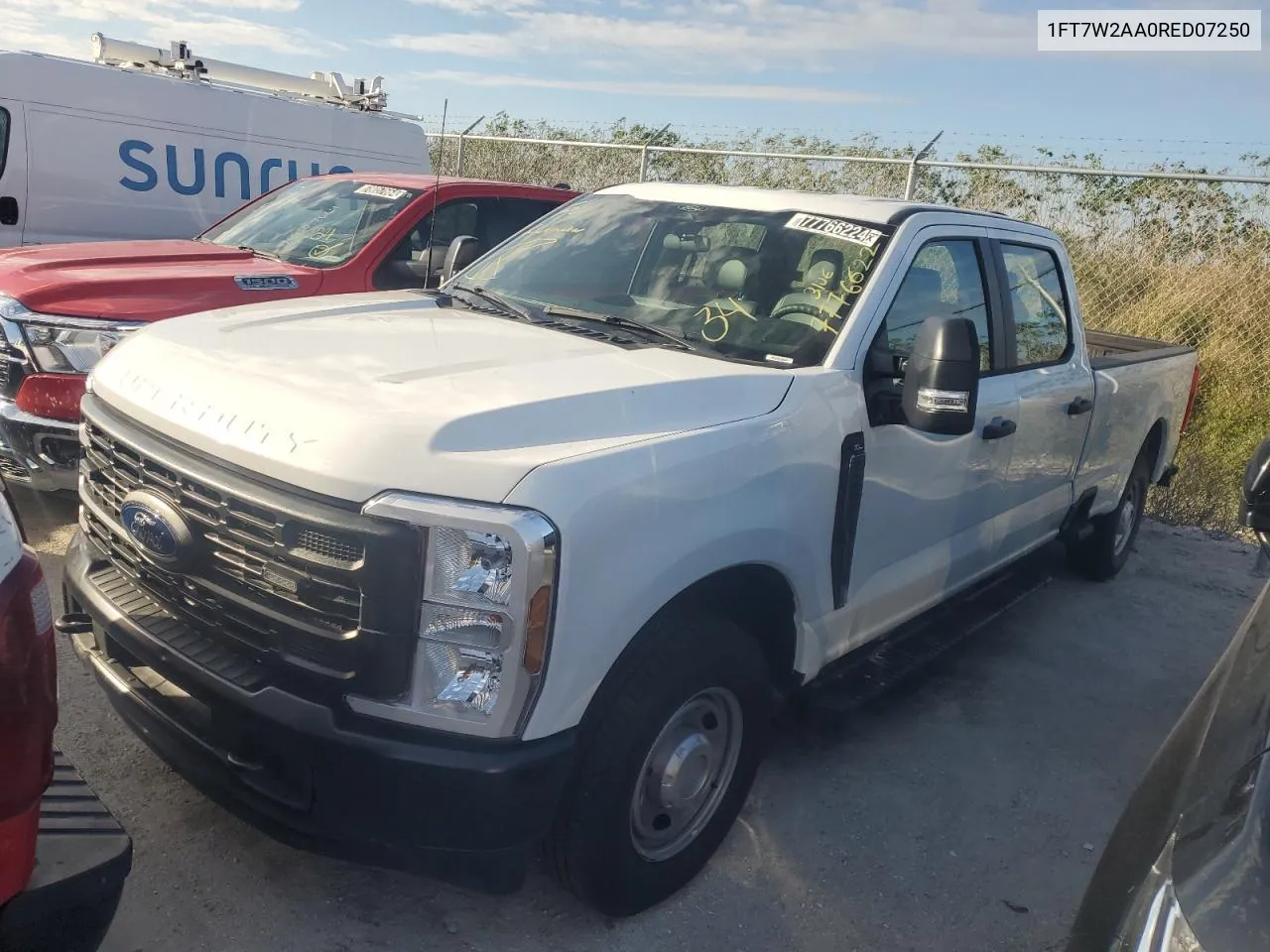 2024 Ford F250 Super Duty VIN: 1FT7W2AA0RED07250 Lot: 77766224