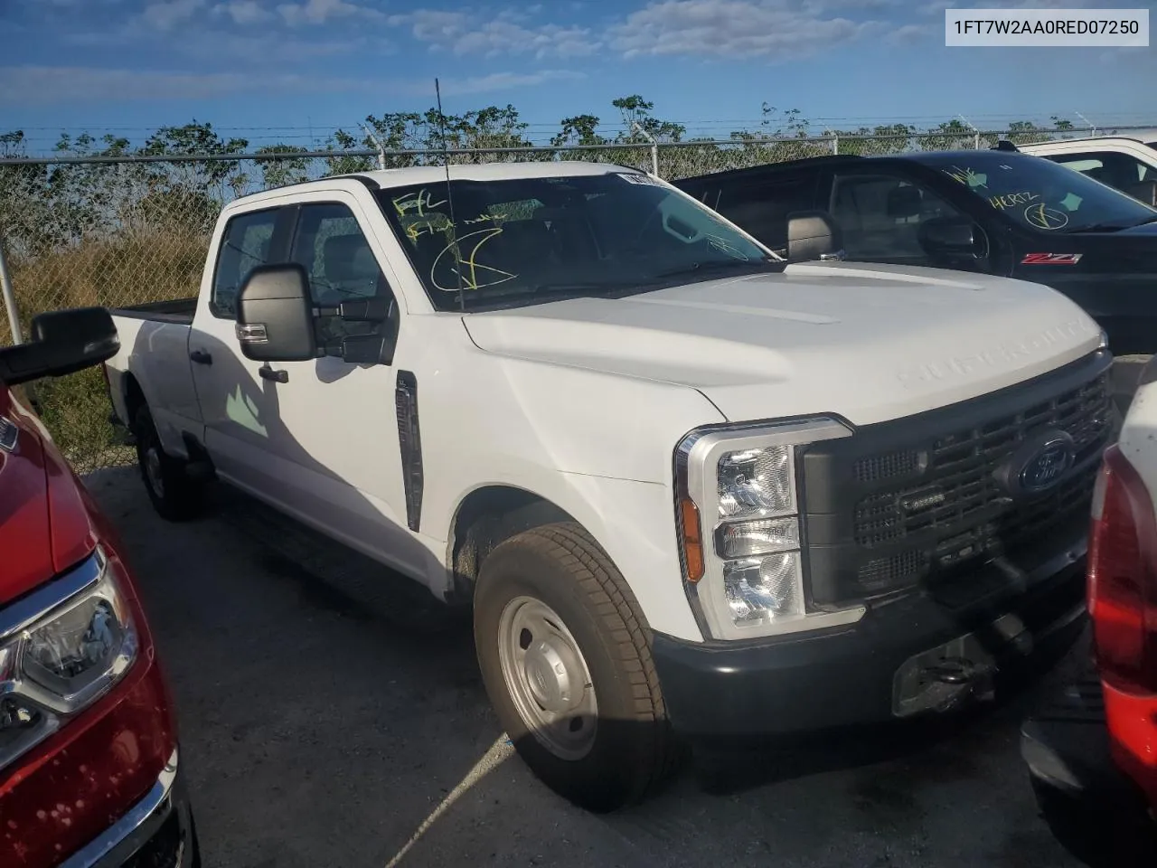 2024 Ford F250 Super Duty VIN: 1FT7W2AA0RED07250 Lot: 77766224