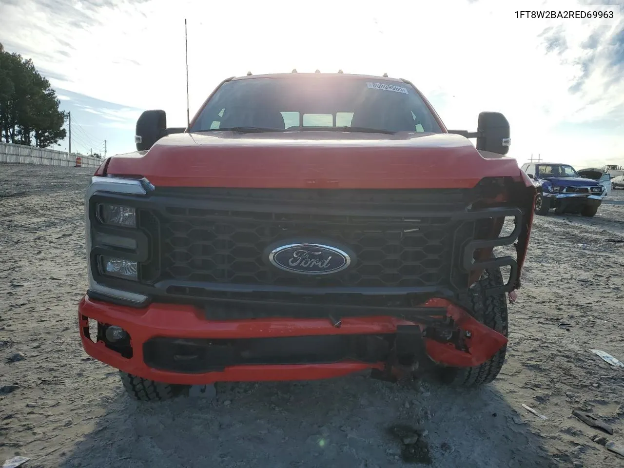 2024 Ford F250 Super Duty VIN: 1FT8W2BA2RED69963 Lot: 80009964