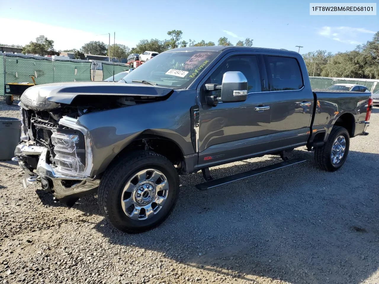 2024 Ford F250 Super Duty VIN: 1FT8W2BM6RED68101 Lot: 80749474