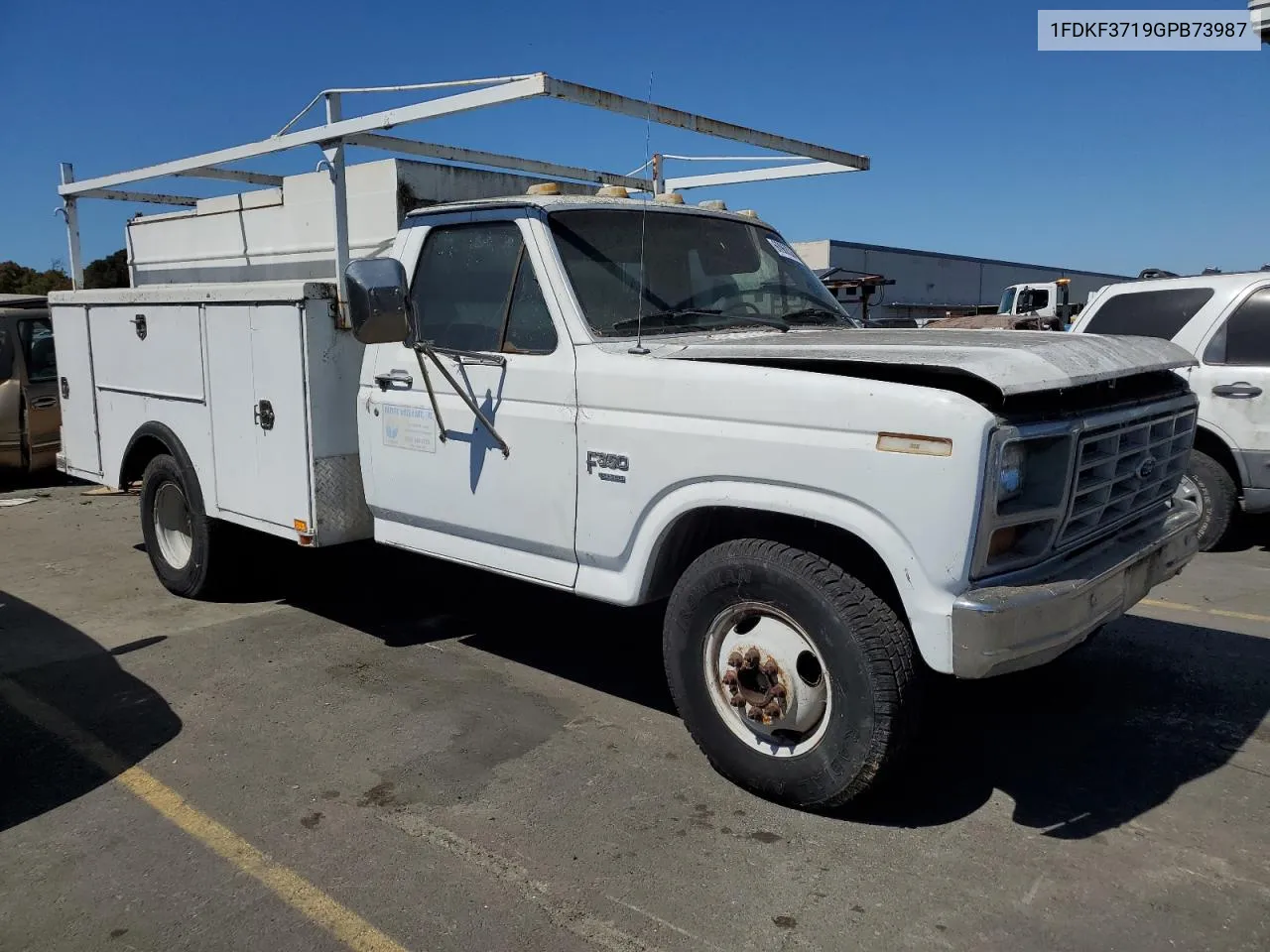 1986 Ford F350 VIN: 1FDKF3719GPB73987 Lot: 60968364