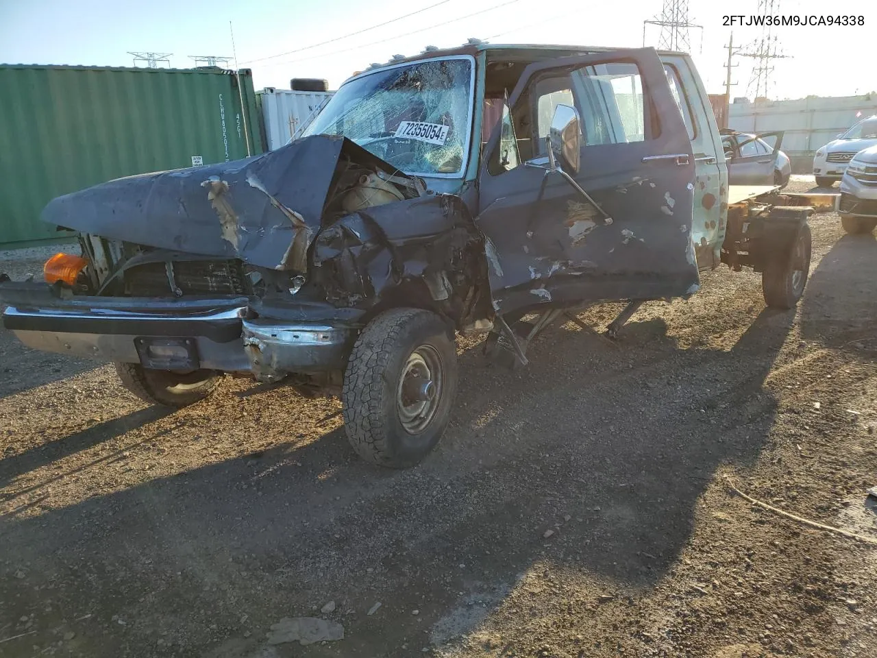 1988 Ford F350 VIN: 2FTJW36M9JCA94338 Lot: 72355054