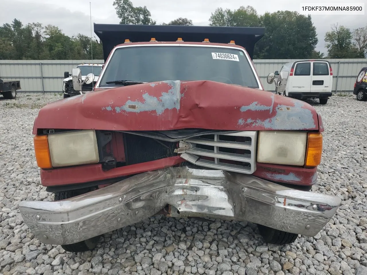 1991 Ford F350 VIN: 1FDKF37M0MNA85900 Lot: 74030624