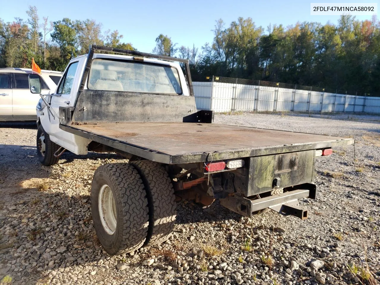 1992 Ford F Super Duty VIN: 2FDLF47M1NCA58092 Lot: 75182084