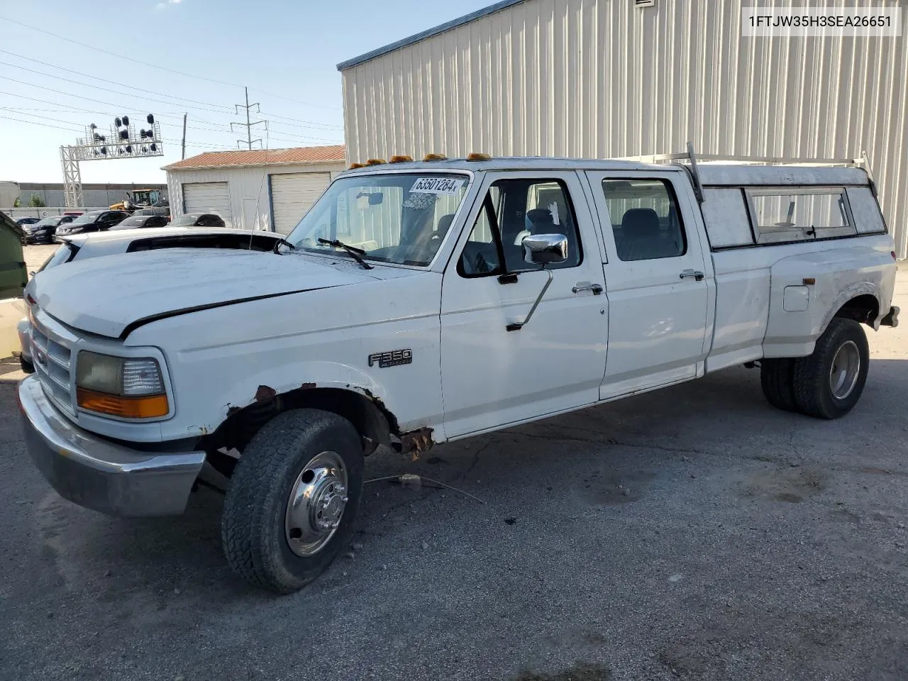 1995 Ford F350 VIN: 1FTJW35H3SEA26651 Lot: 72149904