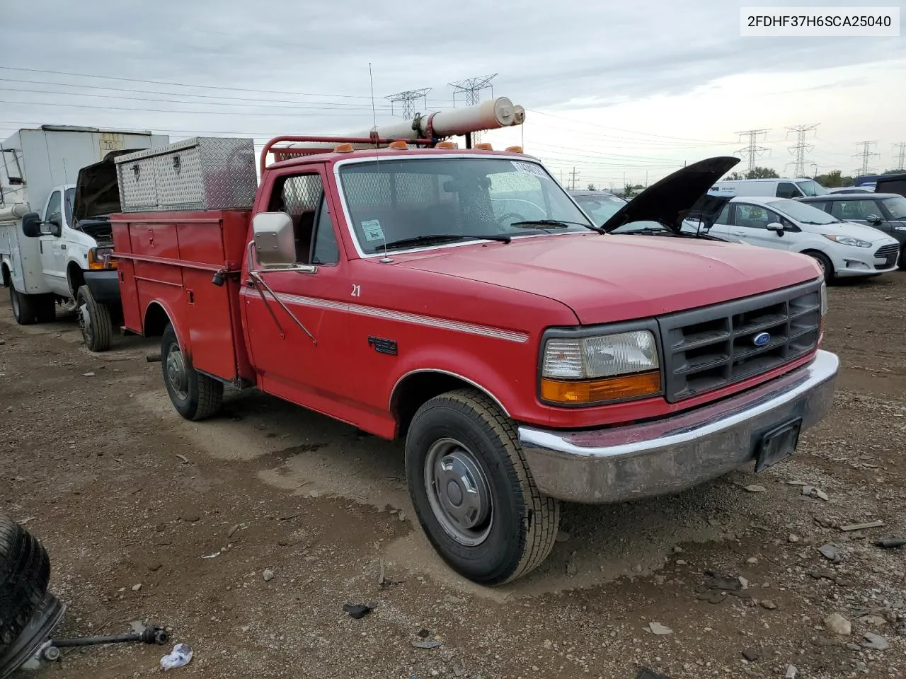 1995 Ford F350 VIN: 2FDHF37H6SCA25040 Lot: 74340124