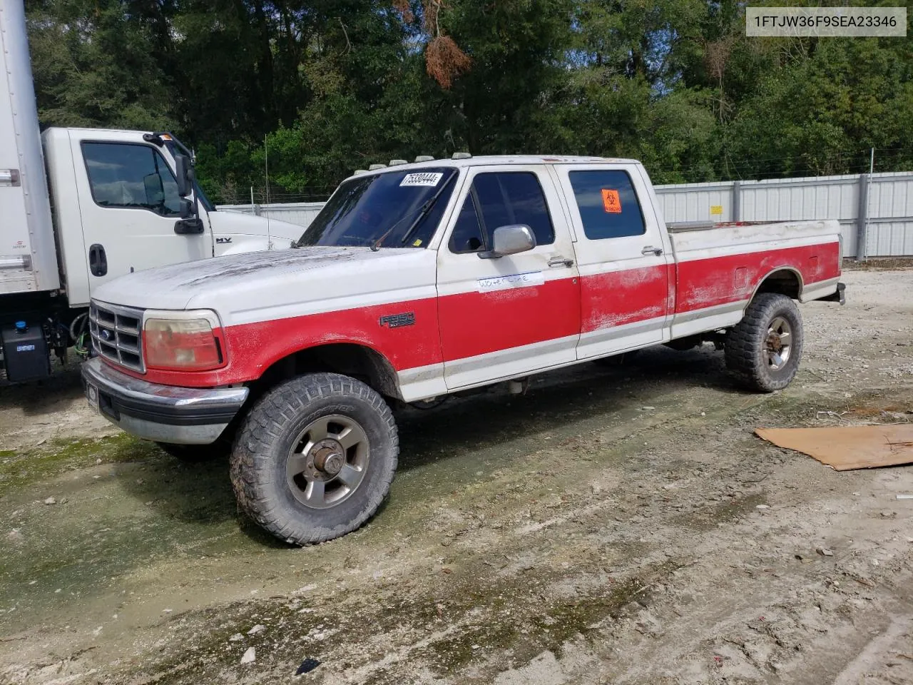 1995 Ford F350 VIN: 1FTJW36F9SEA23346 Lot: 75330444